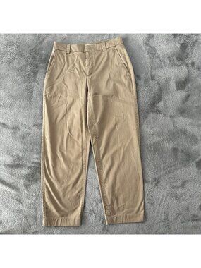 Vince 2025 Straight Leg Cotton Pants Trousers Khaki Women's size 0